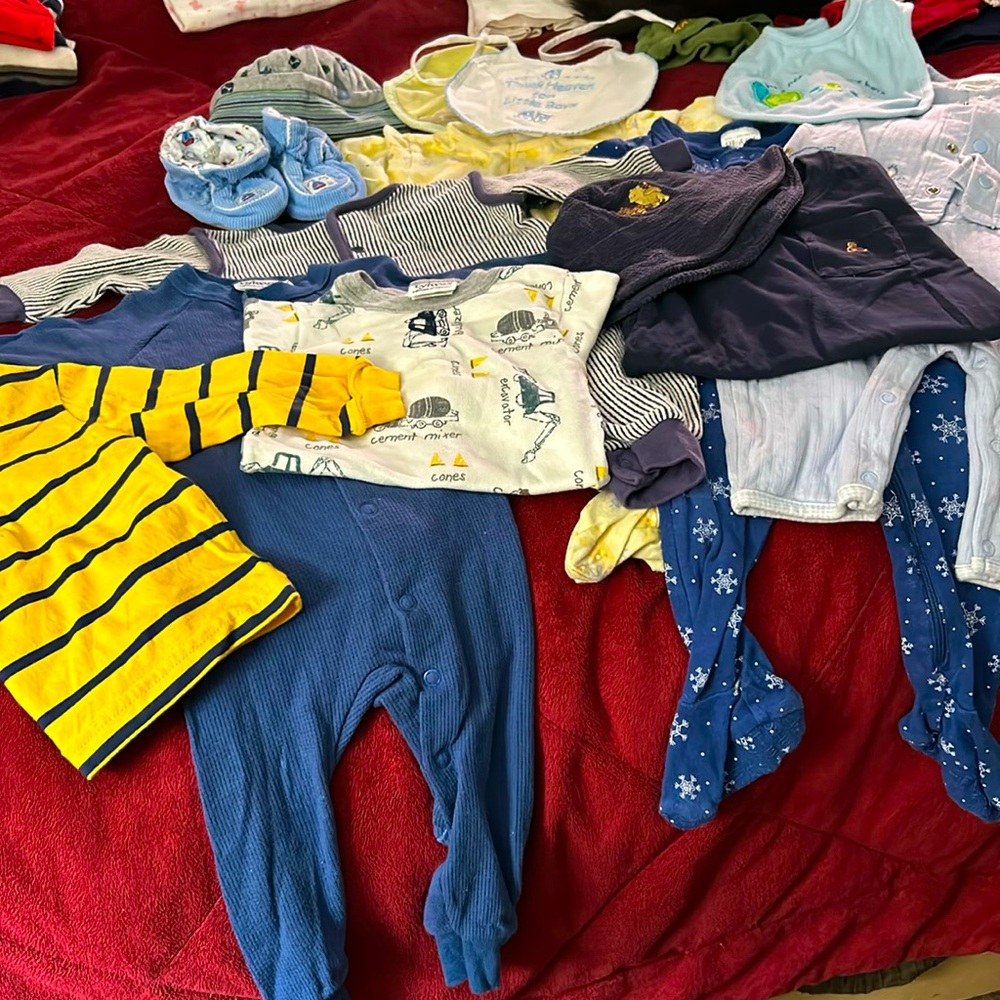 Boys cotton collection. 0-6 Months.